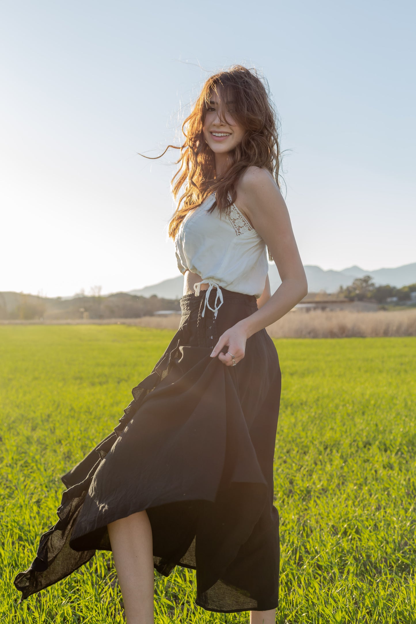 Istana Ruffle Wrap Skirt
