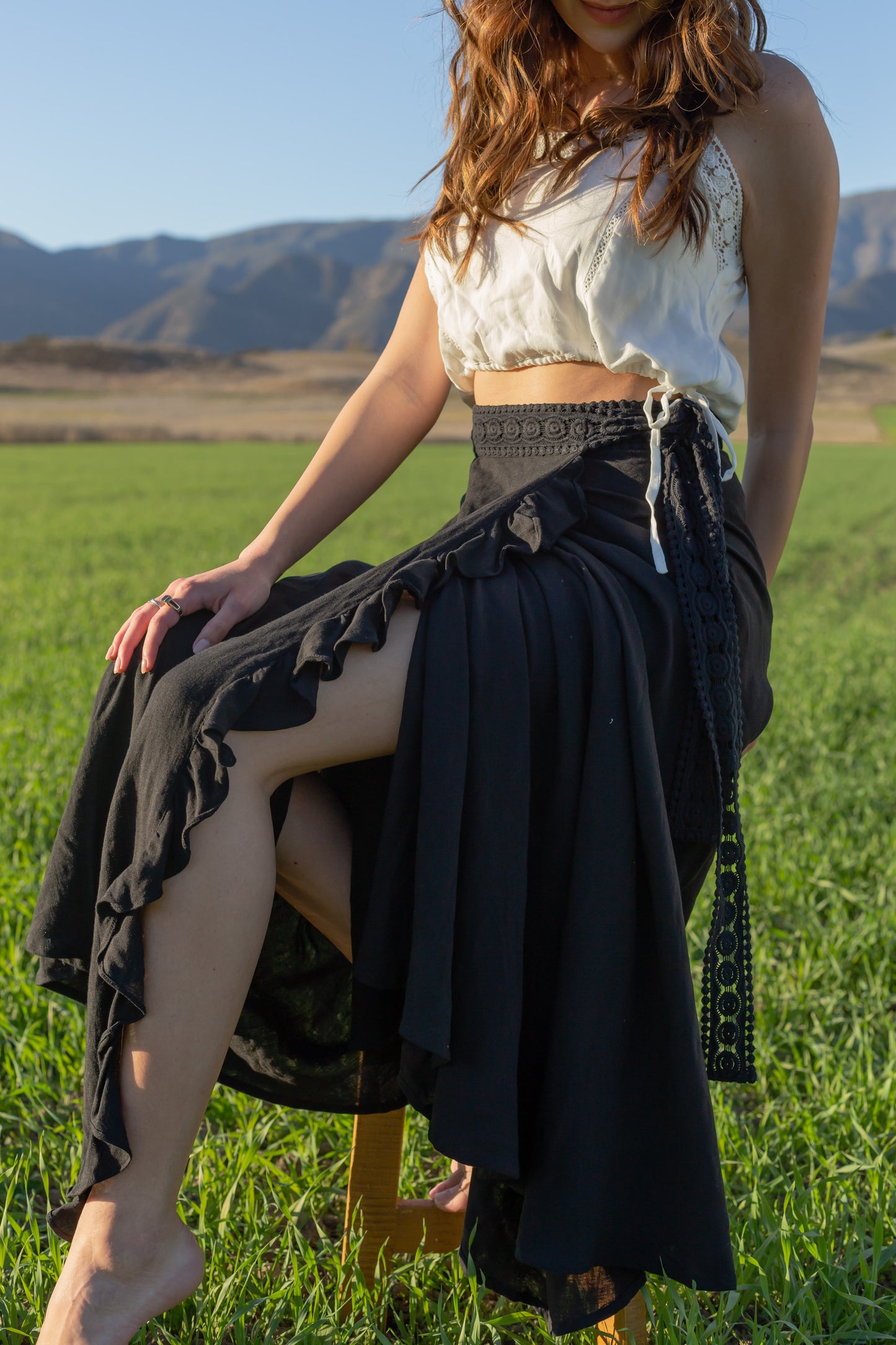 Istana Ruffle Wrap Skirt