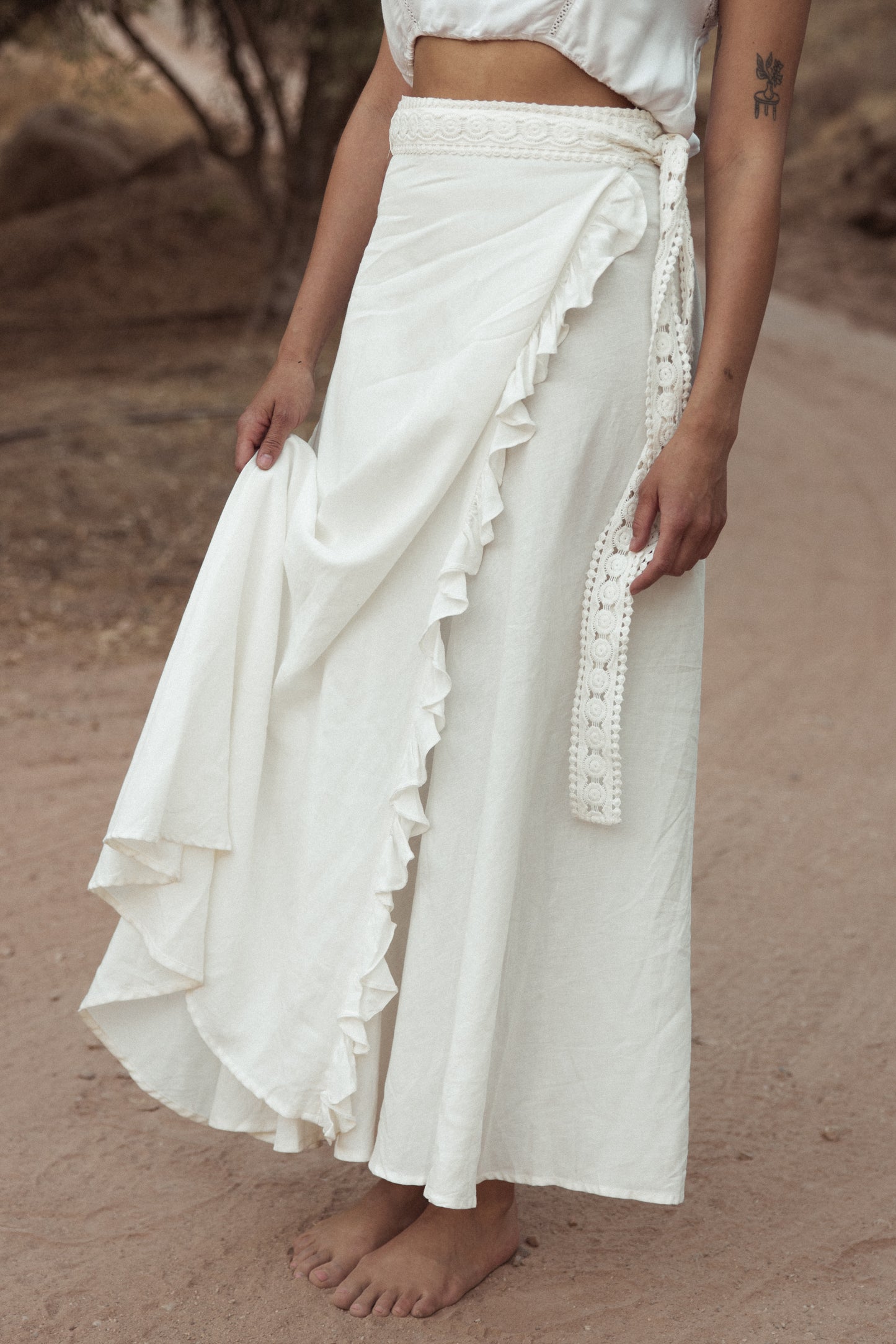 Istana Ruffle Wrap Skirt