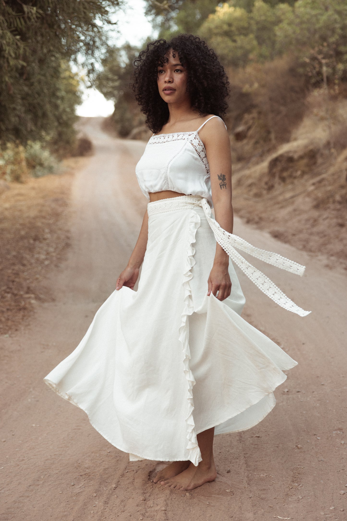 Istana Ruffle Wrap Skirt