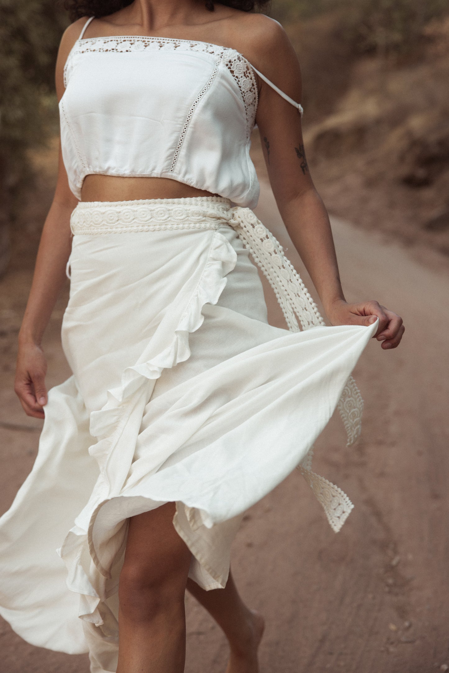 Istana Ruffle Wrap Skirt