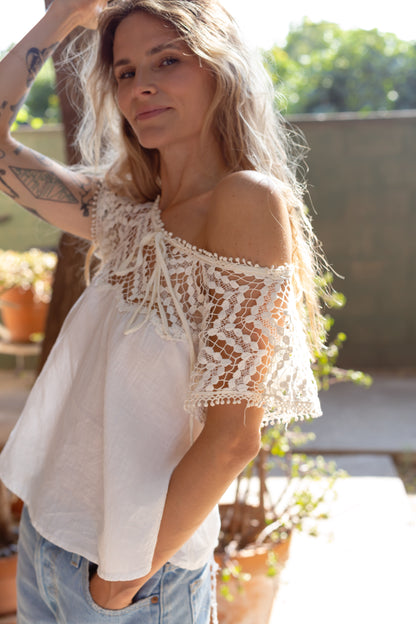 Florabelle Crochet Blouse